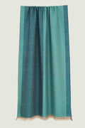 Kashmir Loom | Aurelia Mer Blue Coral Stole