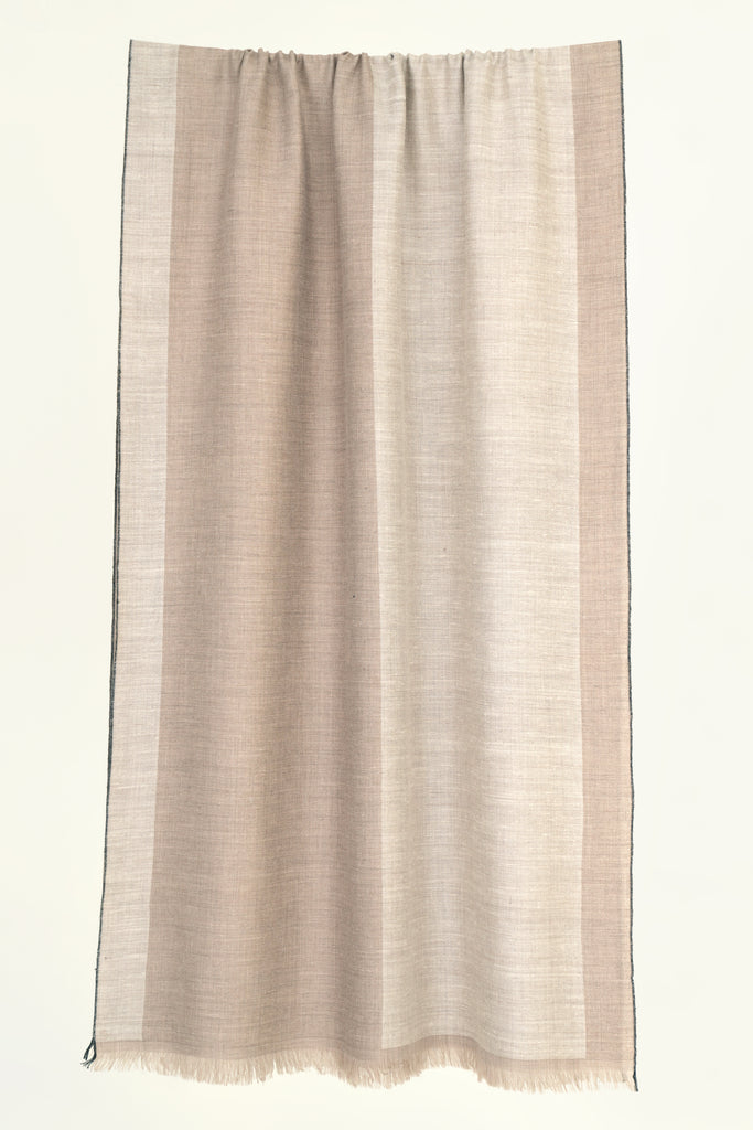 Handwoven Cashmere Twill Weave Stole | Kashmir Loom