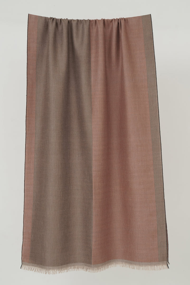 Kashmir Loom| Aurelia Stone Coral Peach Stole