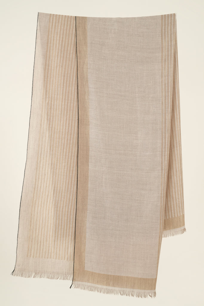 Handwoven Cashmere Twill Weave Shawl | Kashmir Loom