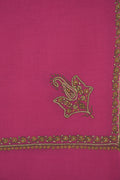Kashmir Loom Sozni Baildar Koundar Hand Embroidered Pashmina Stole Fuchsia