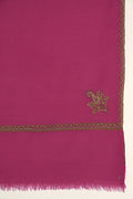 Kashmir Loom Sozni Baildar Koundar Hand Embroidered Pashmina Stole Fuchsia