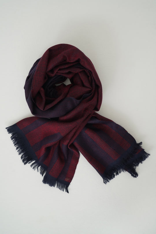 Barre Cashmere Mens Scarf | Kashmir Loom