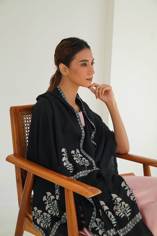 Mughal Palla Hand Embroidered Pashmina Stole