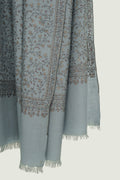 Kashmir Loom Sozni Rida Jaaldar Hand Embroidered Pashmina Shawl Baltic