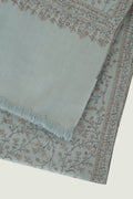 Sozni Rida Jaaldar Hand Embroidered Pashmina Shawl Baltic