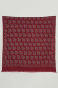 Kashmir Loom Kani Gulrang Butidar Jama Hand Woven Large Pashmina Shawl Red