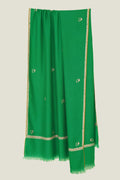 Flower Buti Hand Embroidered Pashmina Shawl | Kashmir Loom