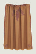 Kashmir Loom Sozni Shakufa Hand Embroidered Pashmina Shawl Camel