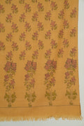 Kashmir Loom Kani Carnation Jama Hand Woven Large Pashmina Shawl Satin Gold