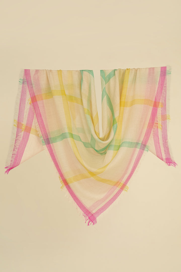 Carreau Cashmere Square Scarf