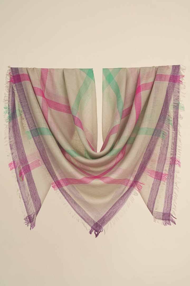 Carreau Cashmere Square Scarf