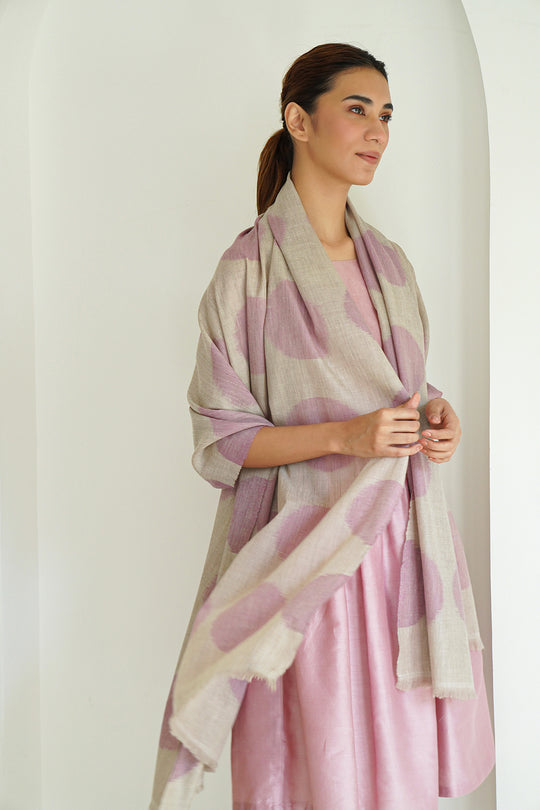Cashmere Ikat Women's Shawl | Kashmir Loom