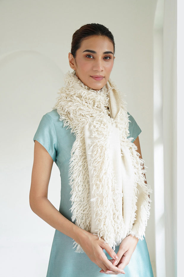 Handwoven Cashmere Stripes Scraf | Kashmir Loom