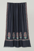 Sozni Palledar Buta Hand Embroidered Pashmina Stole Pencil