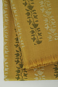 Kani Ashjar Khatrast Hand Woven Pashmina Shawl Bright Gold