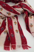 Kani Khatrast Hand Woven Pashmina Stole Red Bone
