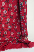 Kani Hand Woven Pashmina Stole Red