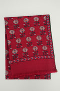 Kani Hand Woven Pashmina Stole Red