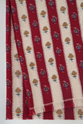Kani Khatrast Hand Woven Pashmina Stole Red Bone