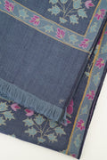Kashmir Loom Kani Ghulabdar Hand Woven Pashmina Shawl Indigo Pink