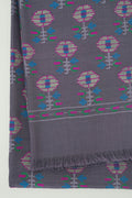 Kani  Hand Woven Pashmina Stole Charcoal Grey