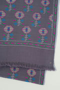 Kani  Hand Woven Pashmina Stole Charcoal Grey