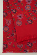 Kashmir Loom Kani Gulnawaz Hand Woven Pashmina Shawl Red