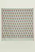 Kani  Hand Woven Pashmina Shawl Light Grey
