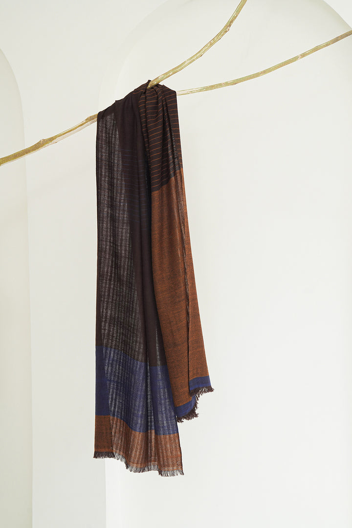 Cashmere Women's Scarf | Color Block | Kashmir Loom
