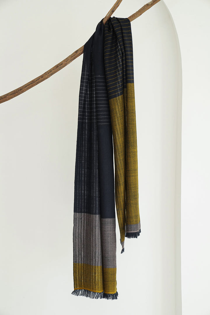 Cashmere Women's Scarf | Color Block | Kashmir Loom