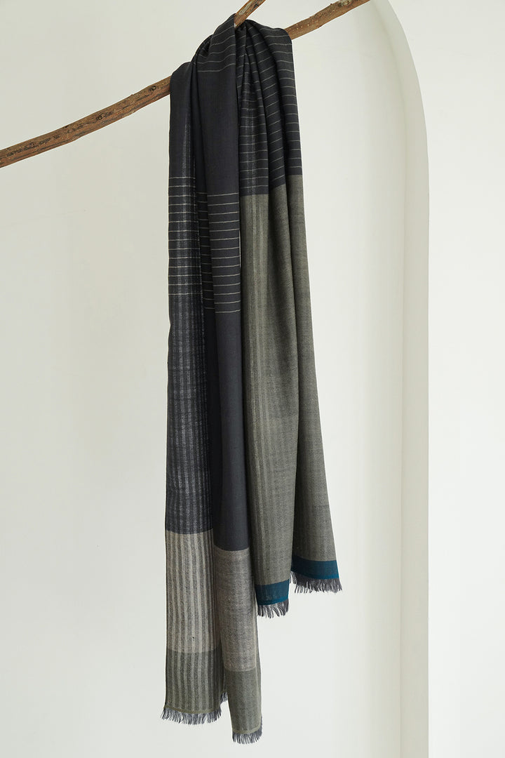 Cashmere Women's Scarf | Color Block | Kashmir Loom