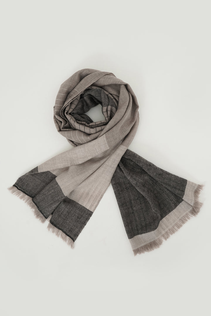 Dakota Cashmere Mens Scarf Monochrome