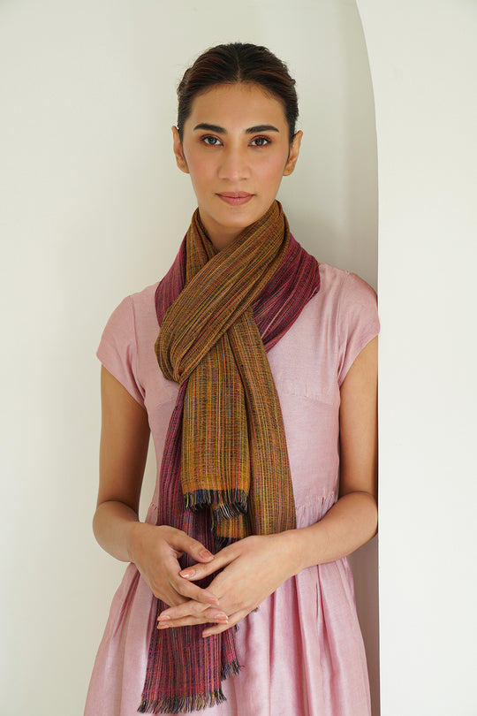 Cashmere Ikat Women's Stole | Kashmir Loom