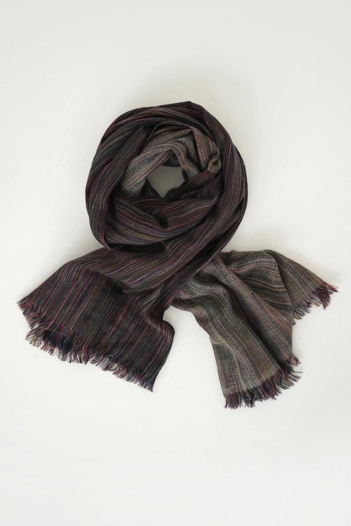 Demi Cashmere Mens Large Scarf Char Artichoke