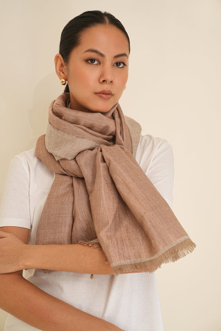 Dorukha Metallic Cashmere Stole