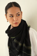 Kashmir Loom Dousa Plain Cashmere Scarf 50 x 200 cms