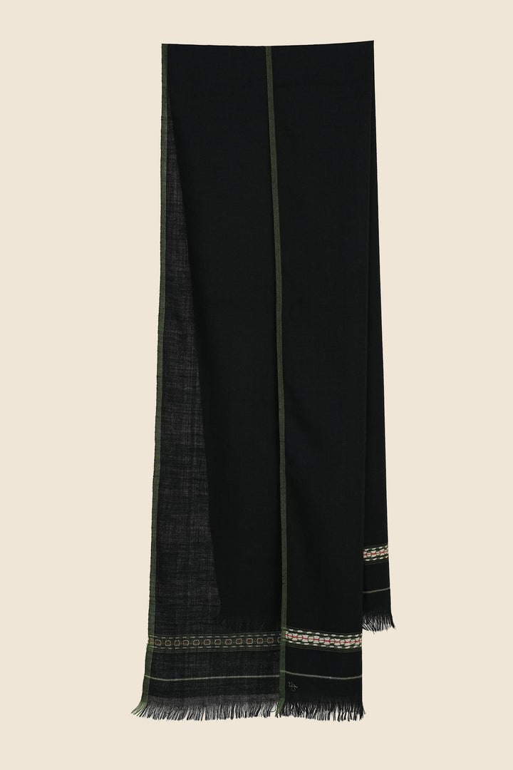 Kashmir Loom Dousa Plain Cashmere Scarf 50 x 200 cms