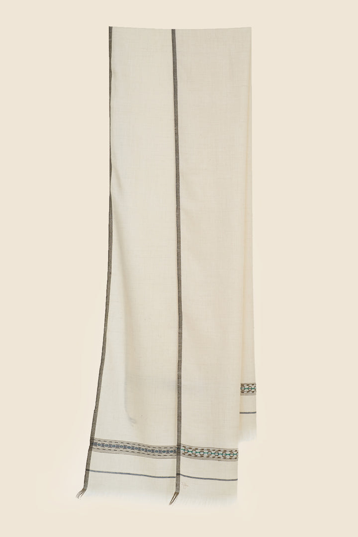 Kashmir Loom Dousa Plain Cashmere Scarf 50 x 200 cms