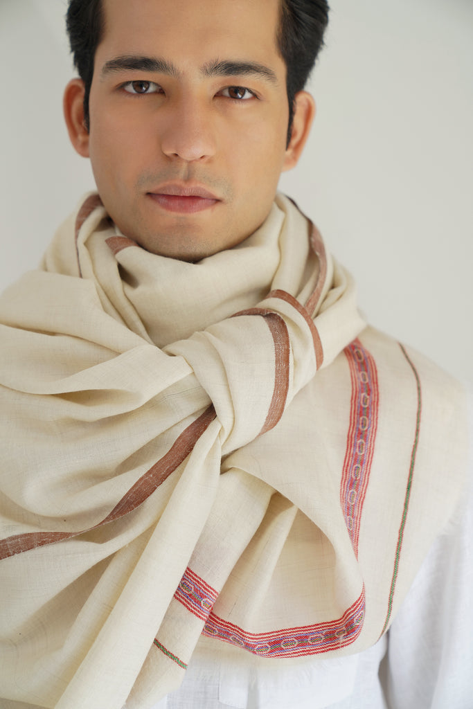 Buy Premium Dousa Cashmere Mens Large Scarf Online at Kashmir Loom