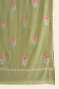 Sozni Zaza Allover Buti Hand Embroidered Pashmina Shawl Botanic