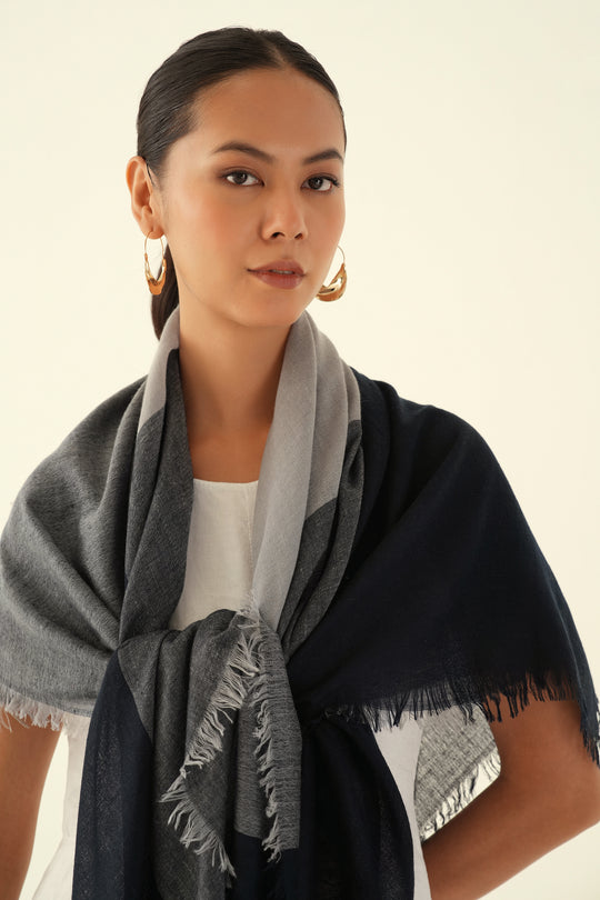 Kashmir Loom Echo Cashmere Square Scarf 130 x 130 cms