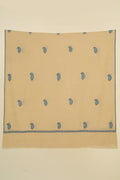 Kashmir Loom Sozni Ambi Bail Buti Hand Embroidered Pashmina Shawl Butter