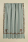 Kashmir Loom Sozni Aylin Corner Buta Hand Embroidered Pashmina Shawl Baltic