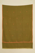 Kashmir Loom Sozni Bail Buti Hand Embroidered Pashmina Stole Lichen