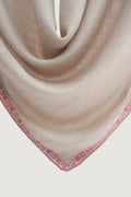 Kashmir Loom Sozni Baildar Hand Embroidered Pashmina Neck Scarf Kuklihut Pink
