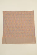 Kashmir Loom Sozni Butidar Jaaldar Hand Embroidered Pashmina Shawl Natural