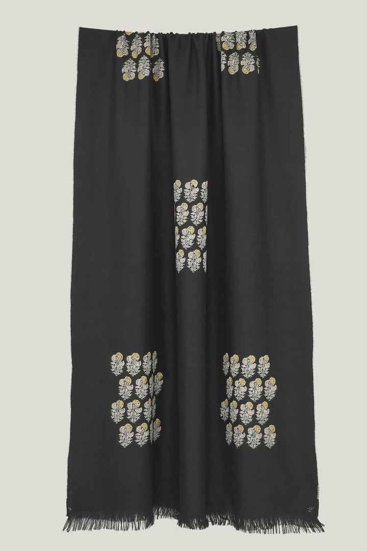 Butidar Hand Embroidered Pashmina Stole | Kashmir Loom