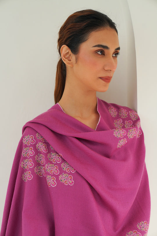 Butidar Hand Embroidered Pashmina Stole | Kashmir Loom