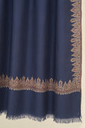 Kashmir Loom Sozni Farah Noosh Dordar Hand Embroidered Pashmina Shawl Glacier